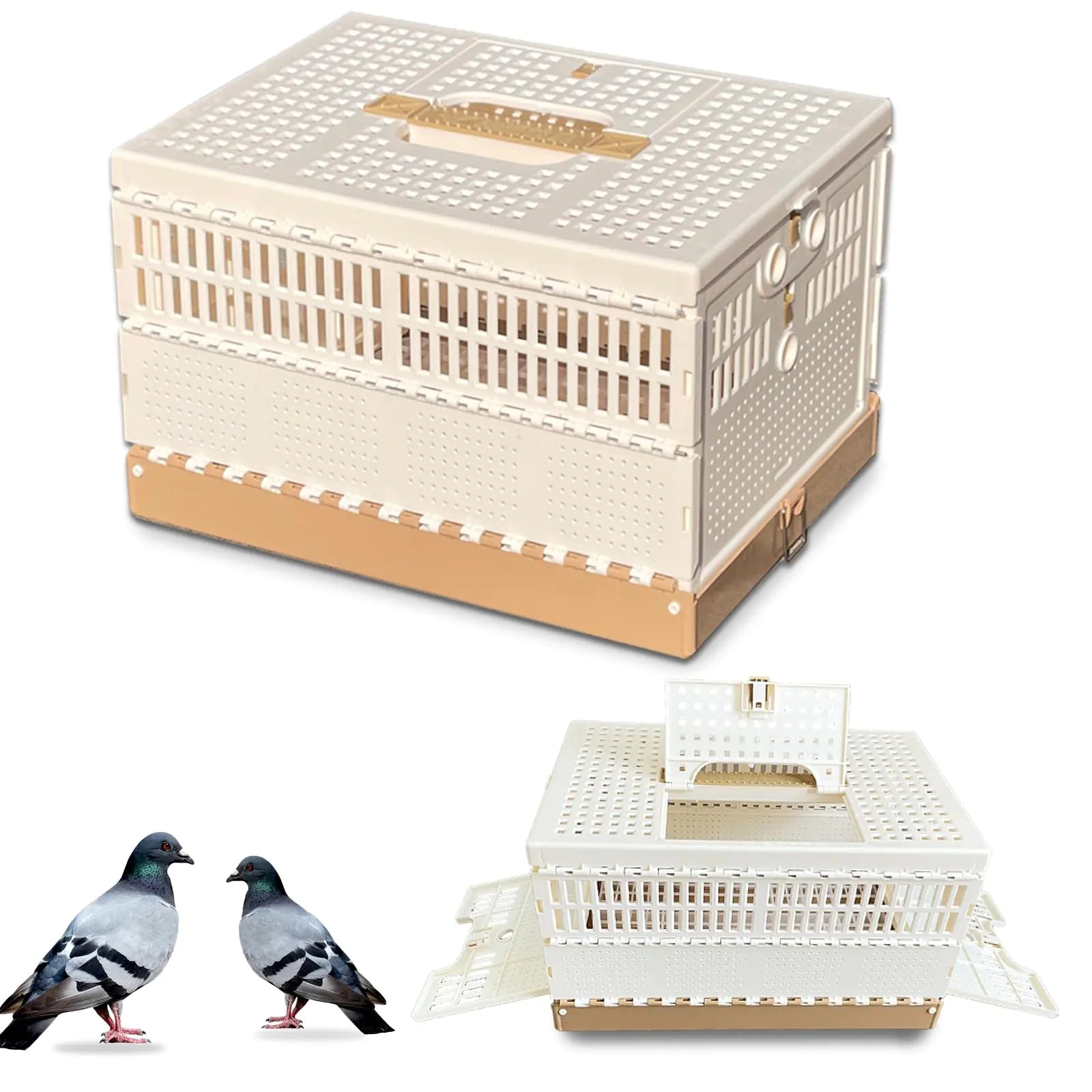 Folding Bird Cage Pigeons Travel Cage