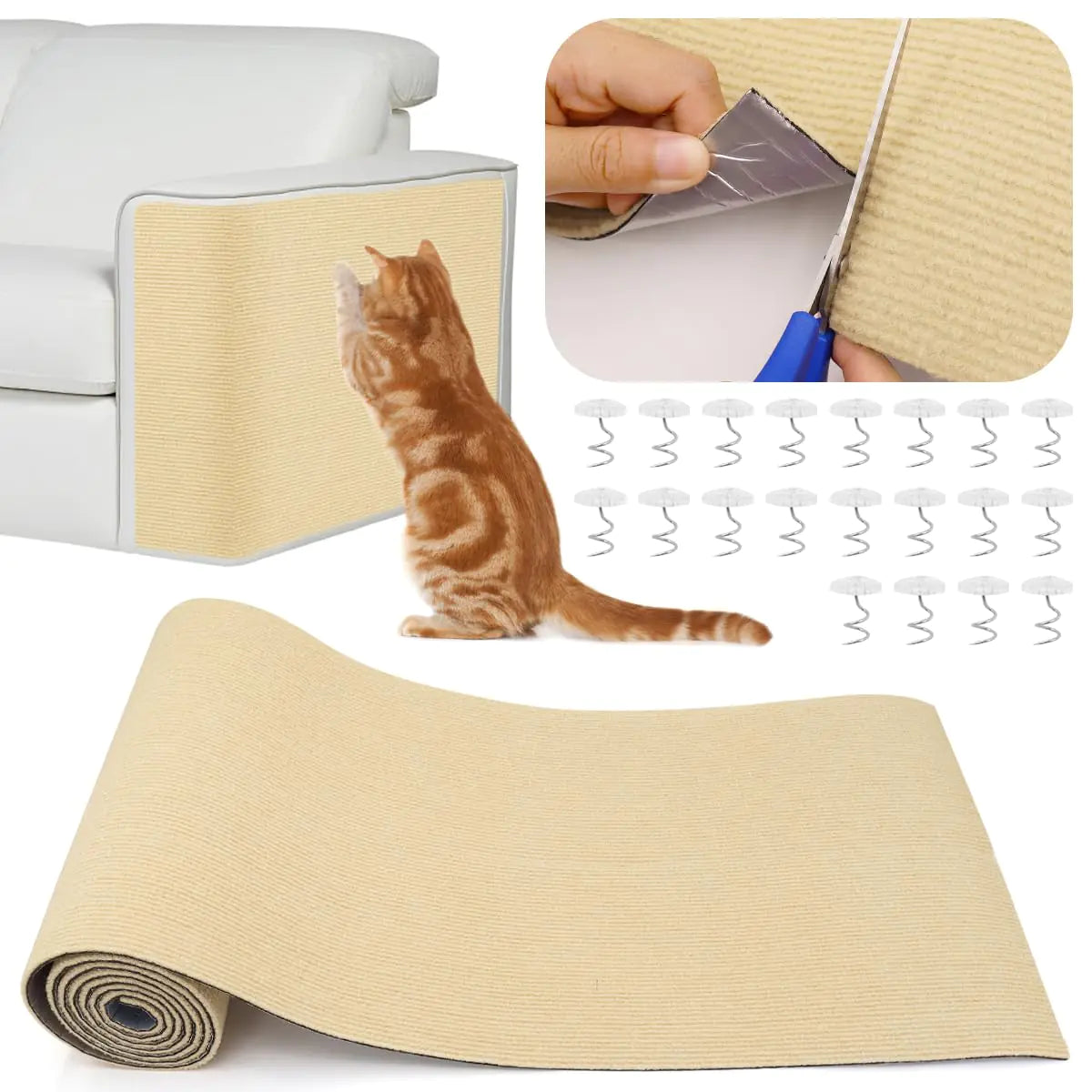 Cat Scratch Mat Self-Adhesive