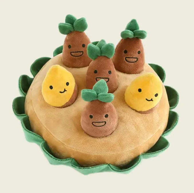 Korean Style Sweet Potato Pet Toy Set for Dogs