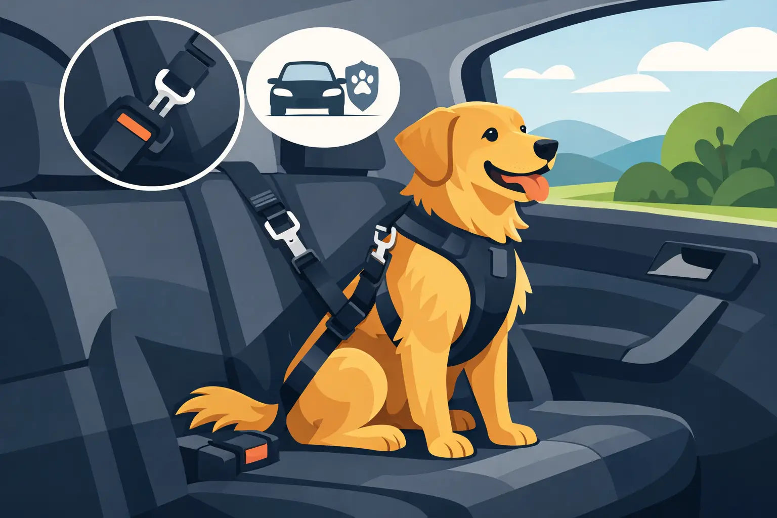 How to Use a Dog Seatbelt Safely in the Car