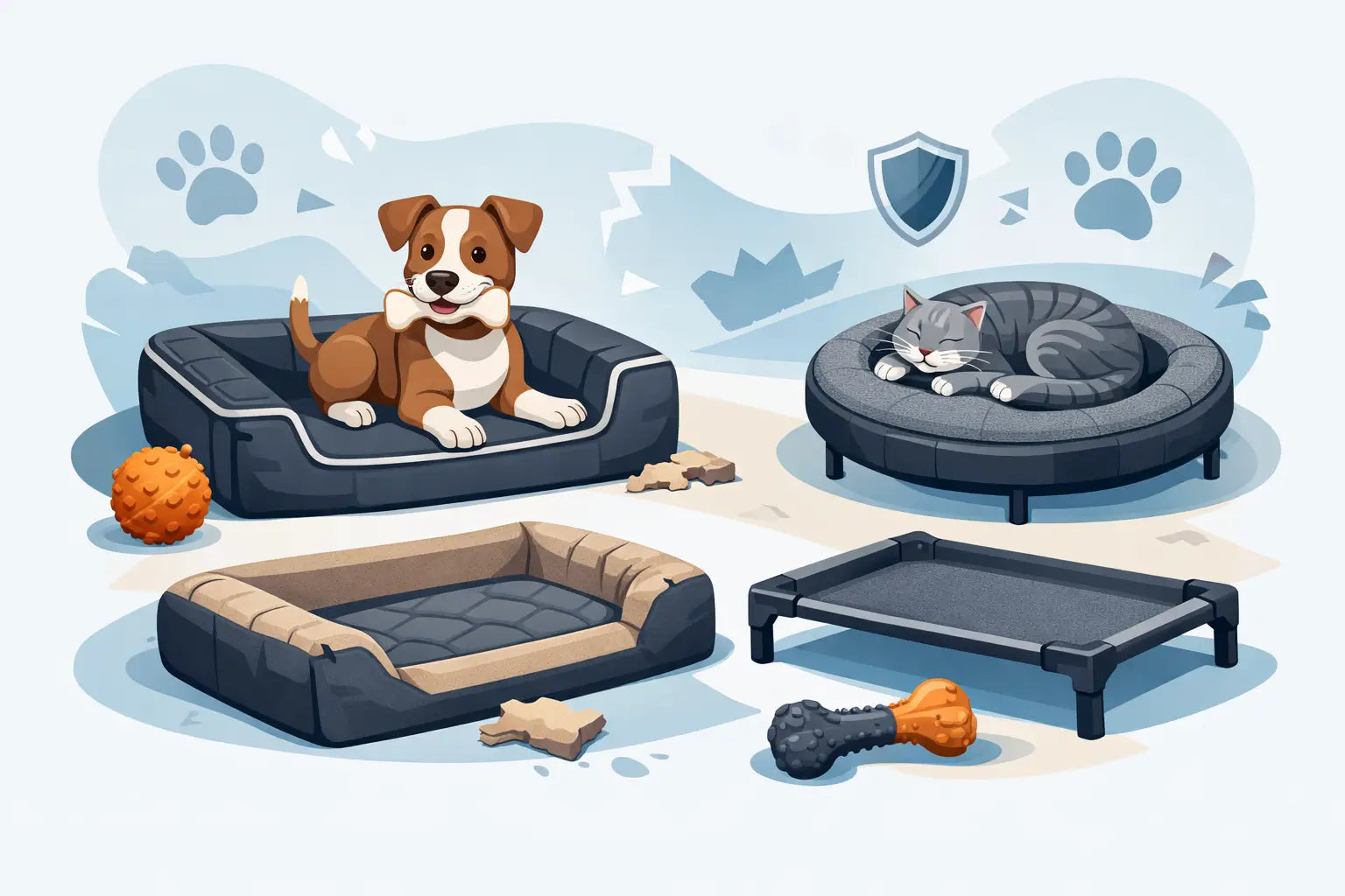 10 Best Pet Beds for Chewers That Last