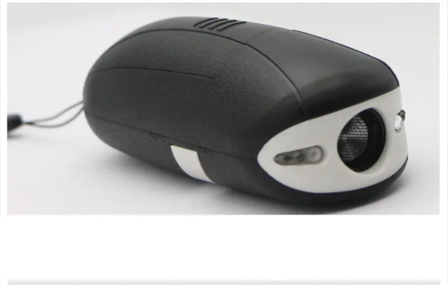 Handheld Outdoor Ultrasonic Dog Repeller by Nai Pet Store in black and white