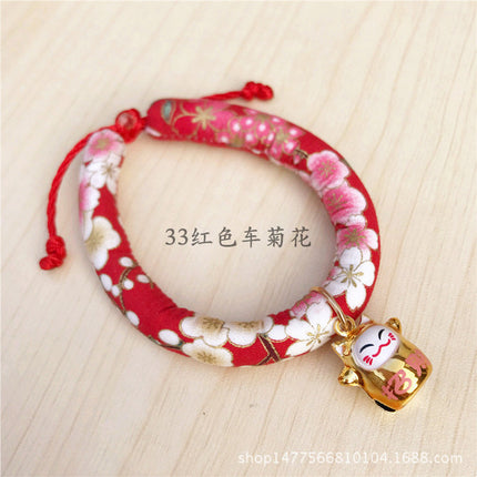 Japanese Style Cute Cartoon Cat Bell Collar Accessories