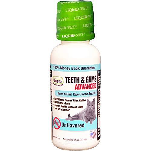 Unflavored Liquid-Vet Teeth & Gums Advanced for cats, pet dental care supplement