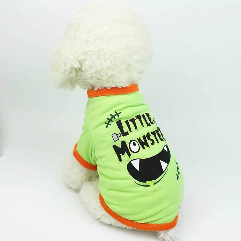 Cartoon Print T-Shirt for Teddy Pet Clothing - Nai Pet Store