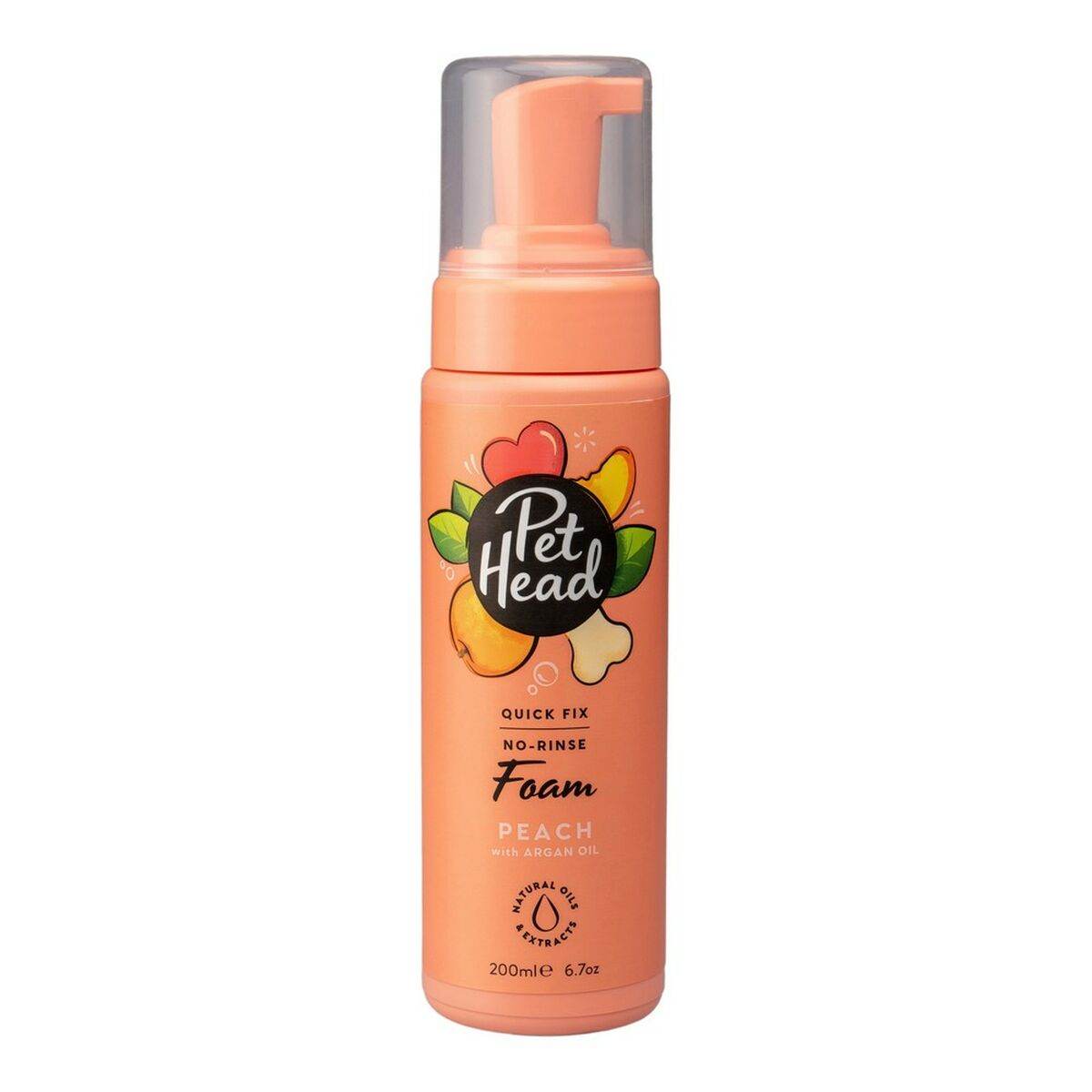 Cleansing Foam Pet Head Quick Fix Dog Peach (200 ml) - Nai Pet Store