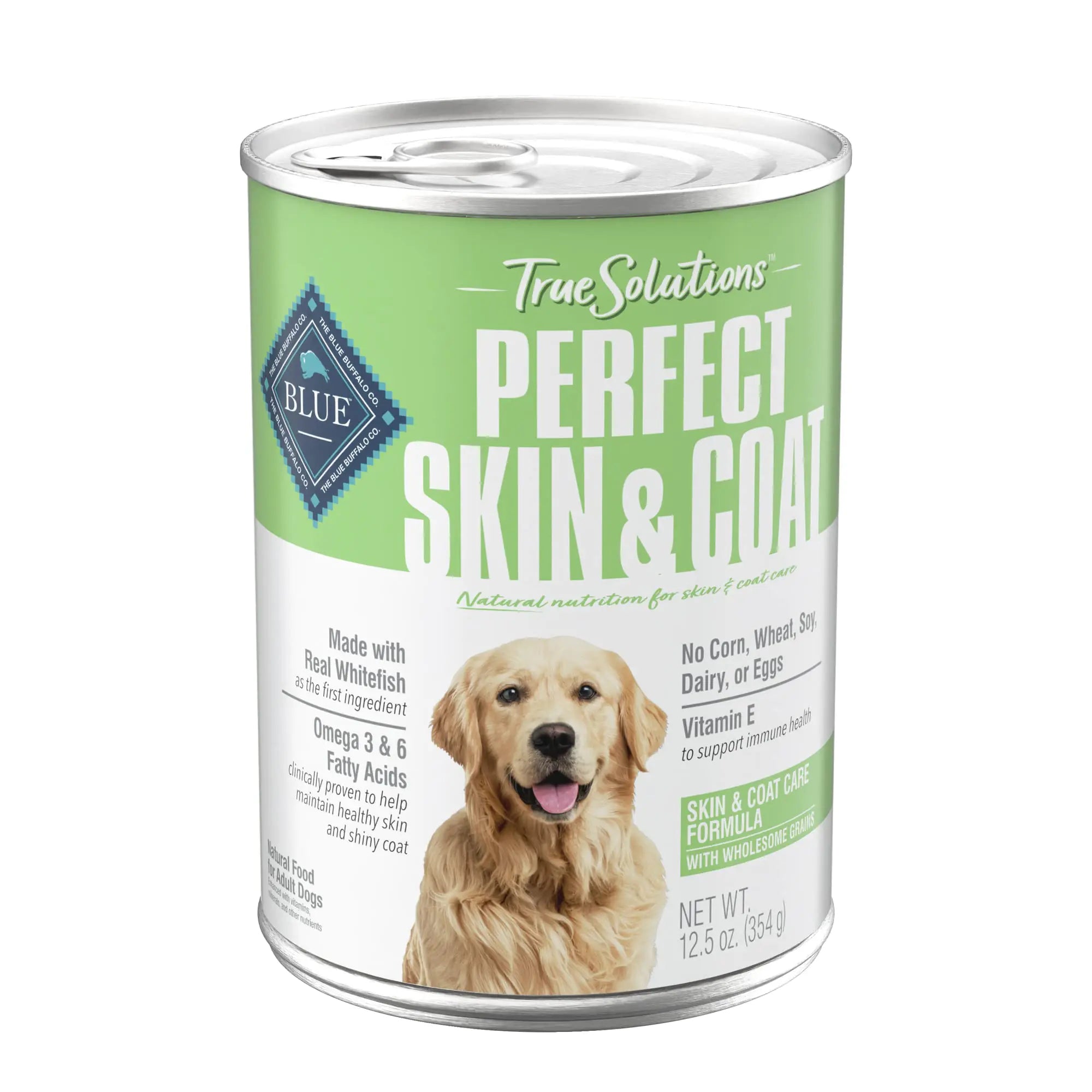 Blue Buffalo True Solutions Skin & Coat Care Adult Wet Dog Food 12.5-oz. Cans (12 Count)
