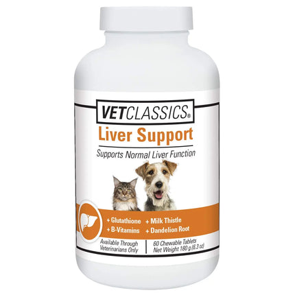 Vet Classics Essential Liver Health Chews for Pets - 60 Count