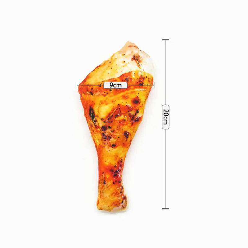 Plush Pet Toy - Realistic Vegetable Drumstick for Dogs - Nai Pet Store