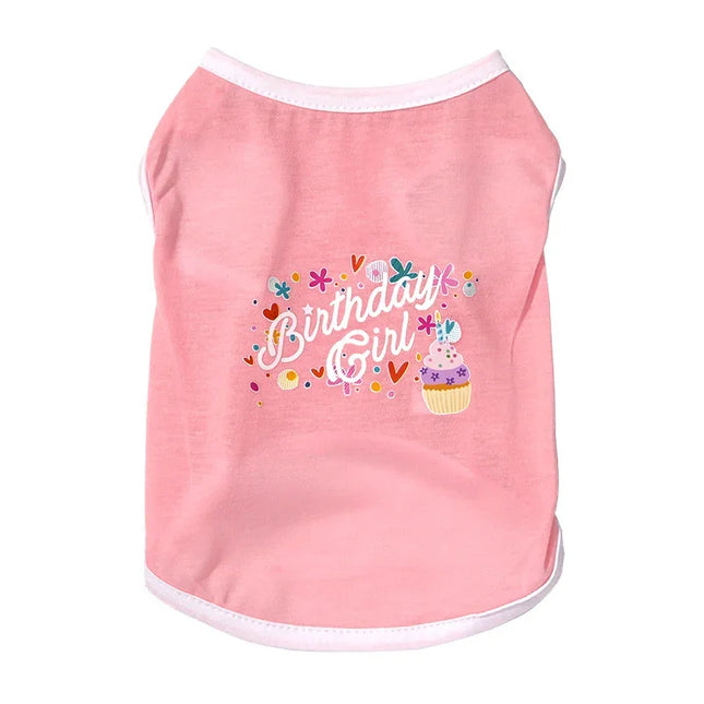 Cotton Pet Vest | Stylish Clothing for Cats & Dogs | XS–XL | Pink