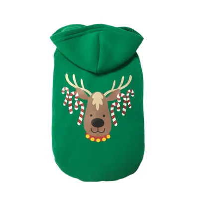Green Christmas Dog Hoodie