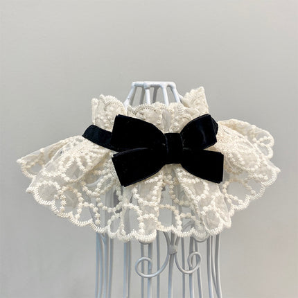 Pet Scarf with Bow Tie and Saliva Towel for Dogs Cats