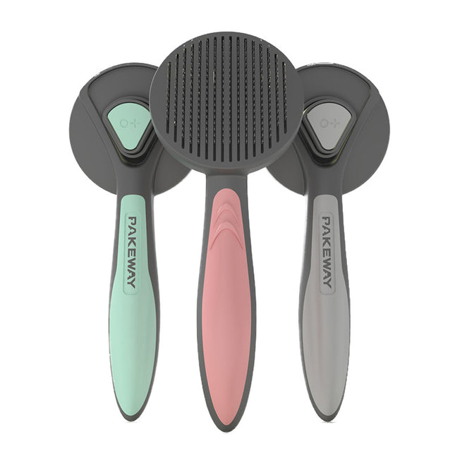 Ergonomic Pet Grooming Brush & Fur Remover