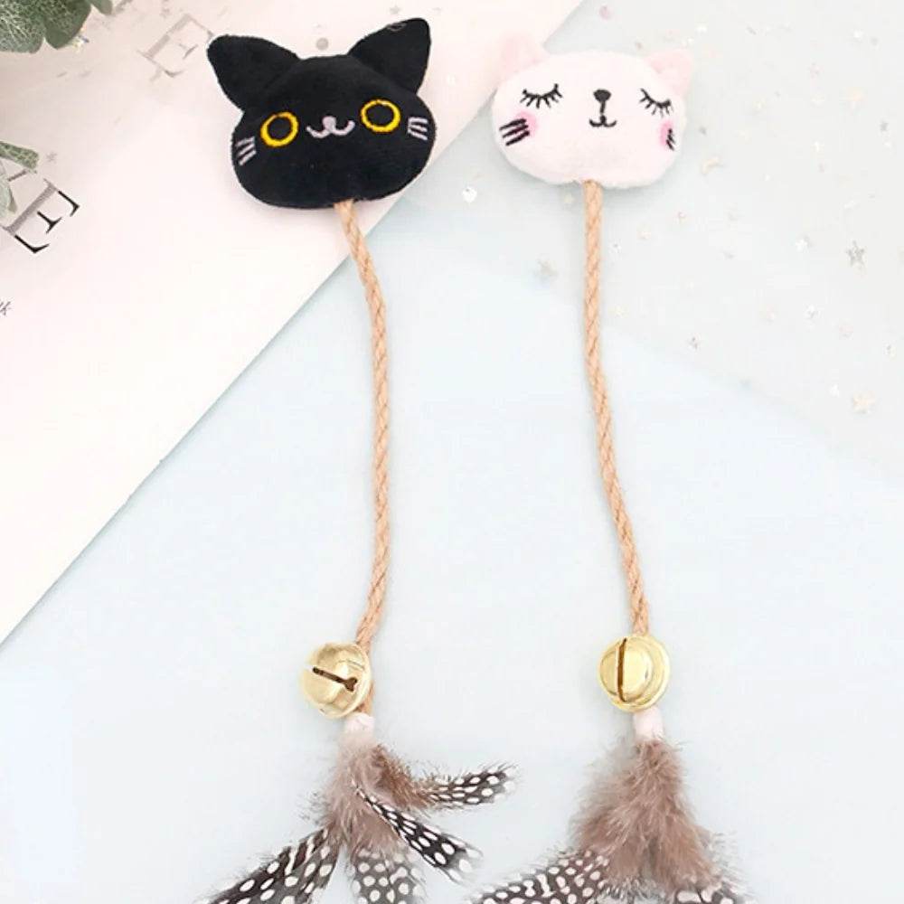 Funny Cat Toy with Feather, Bell, and Hemp Rope - Nai Pet Store