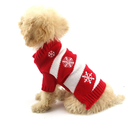 Christmas Knit Dog Sweater