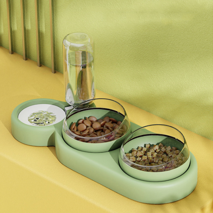 Raised Pet Feeder & Water Fountain | Ergonomic Elevated Stand | 5 Colors | Cats & Dogs