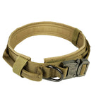 Khaki collar (antique silver buckle) / XL