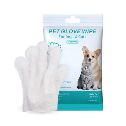 Pet Cleaning Gloves & Wipes — Disposable, Ear, Eye, Tooth & Foot Care