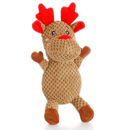 Senneny Christmas Reindeer Squeaky Dog Toy