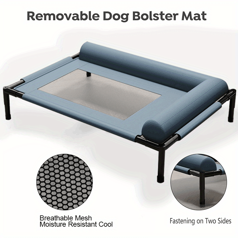 Cooling Raised Dog Bed with Pillow Support - Nai Pet Store