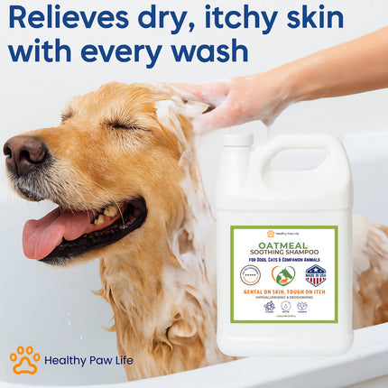 Oatmeal Shampoo for Dogs, Cats & Horses | 1 Gallon