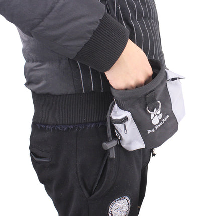 Pet Training Treat Waist Bag | Multi-Pocket | Black
