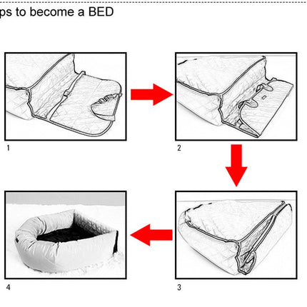 4-step guide to assemble a cozy pet bed for dogs or cats
