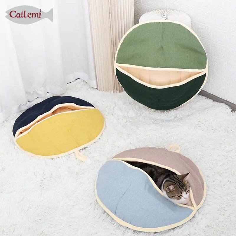 Cat Bed and Sleeping Bag with Dual Use Design - Nai Pet Store