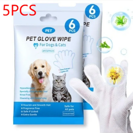Pet Cleaning Gloves & Wipes — Disposable, Ear, Eye, Tooth & Foot Care