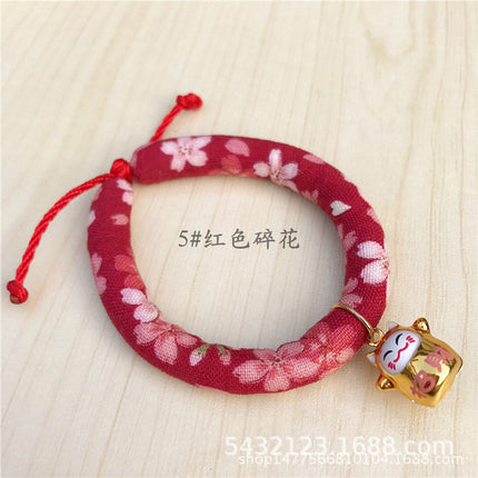 Japanese Style Cute Cartoon Cat Bell Collar Accessories