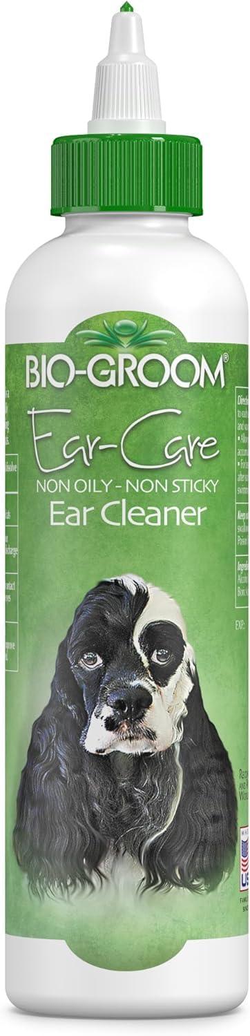 Bio-Groom Ear Care non-oily, non-sticky ear cleaner for dogs, featuring Cocker Spaniel on label