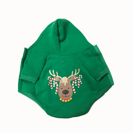 Green Christmas Dog Hoodie
