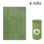 Green garbage bags 6rolls