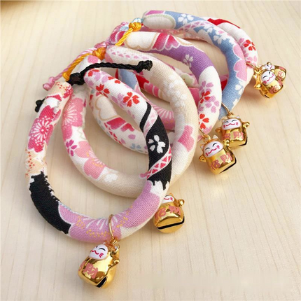 Japanese Style Cute Cartoon Cat Bell Collar Accessories