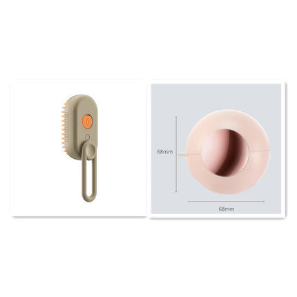 3-in-1 Electric Steam Pet Brush | Spray, Massage & Grooming Comb for Cats & Dogs