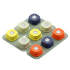 9 boutons