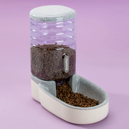 Automatic Pet Dog Feeder & Drinking Fountain Combo