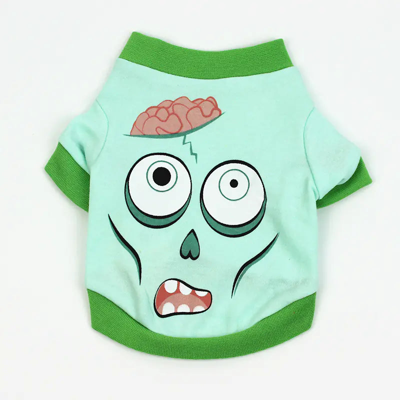 Cartoon Print T-Shirt for Teddy Pet Clothing