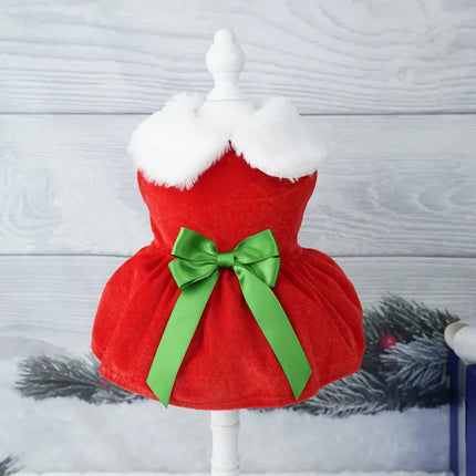 Christmas Velvet Pet Outfit