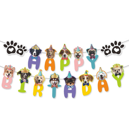 Dog Birthday Bunting Banner