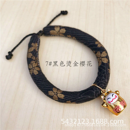 Japanese Style Cute Cartoon Cat Bell Collar Accessories