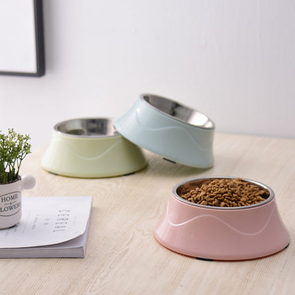 Stainless Steel Pet Food Bowl for Dogs & Cats