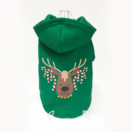 Green Christmas Dog Hoodie