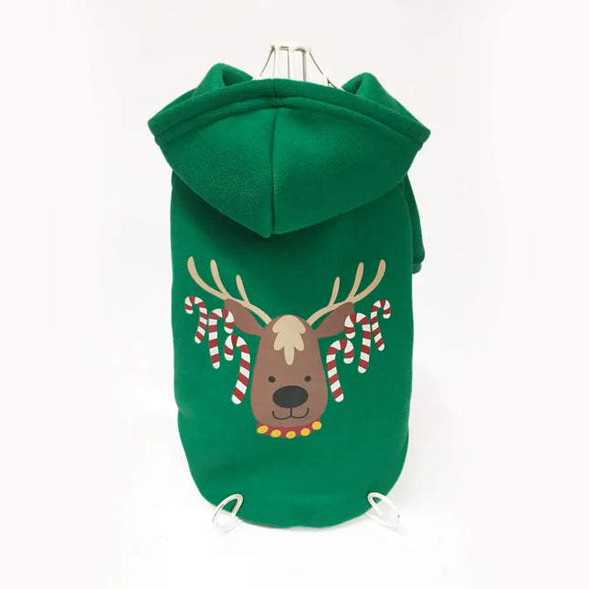 Green Christmas Dog Hoodie