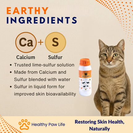Healthy Paw Life Concentrated Lime Sulfur Dip for cat skin health