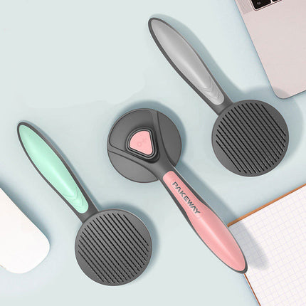 Ergonomic Pet Grooming Brush & Fur Remover