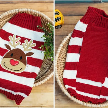 Christmas Knit Dog Sweater