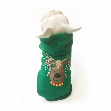 Green Christmas Dog Hoodie