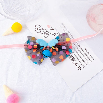 Pet Bow Tie Collar with Fairy Wings and Towel