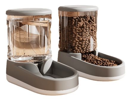 Automatic Pet Dog Feeder & Drinking Fountain Combo